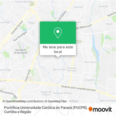 Como chegar até Pontifícia Universidade Católica do Paraná (PUCPR) e.